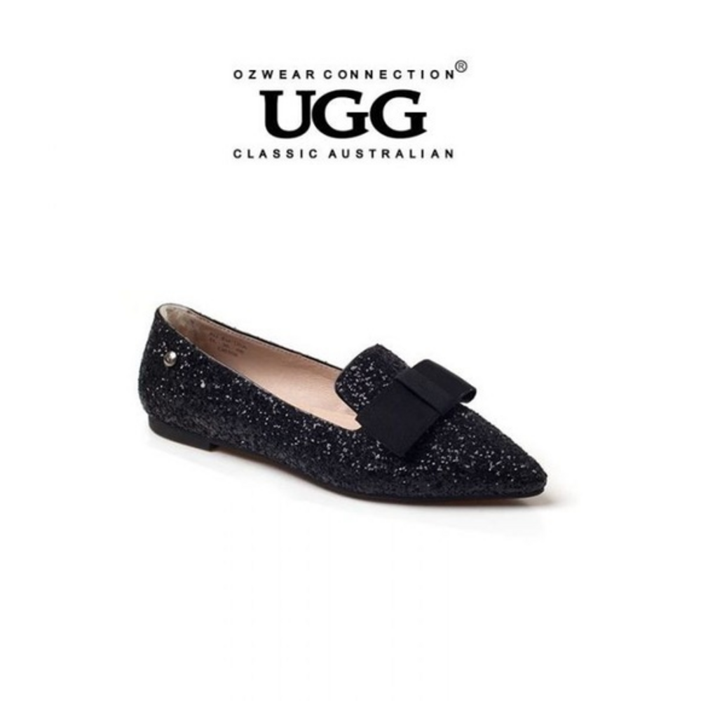 UGG Special Edition Rare Pointy‎ Toe Glitter Flats Size US10